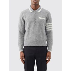 Thom Browne Polo Shirt Men Grey